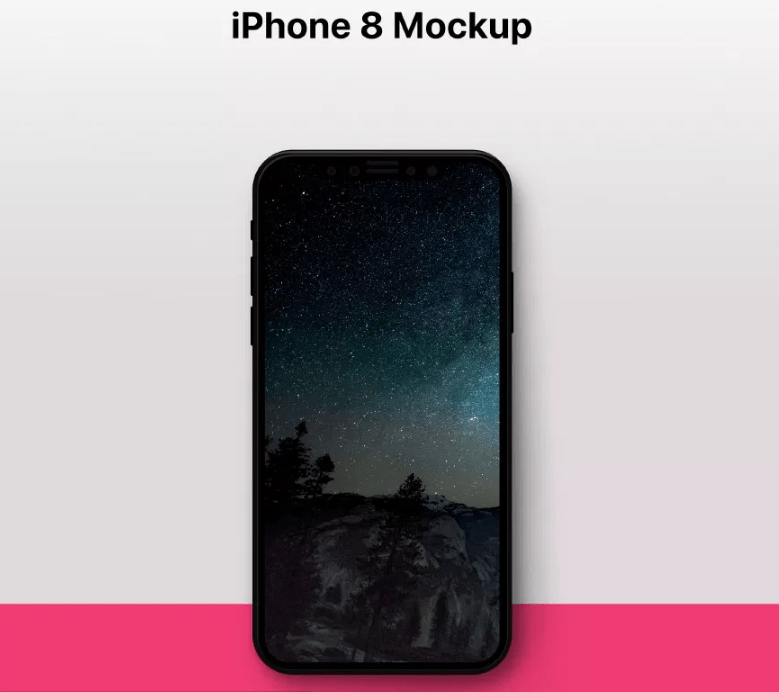 This template includes an angled view of the device with a . 25 Best Iphone 8 Mockups And Templates For Free Download Psd Sketch By Trista Liu Ux Planet