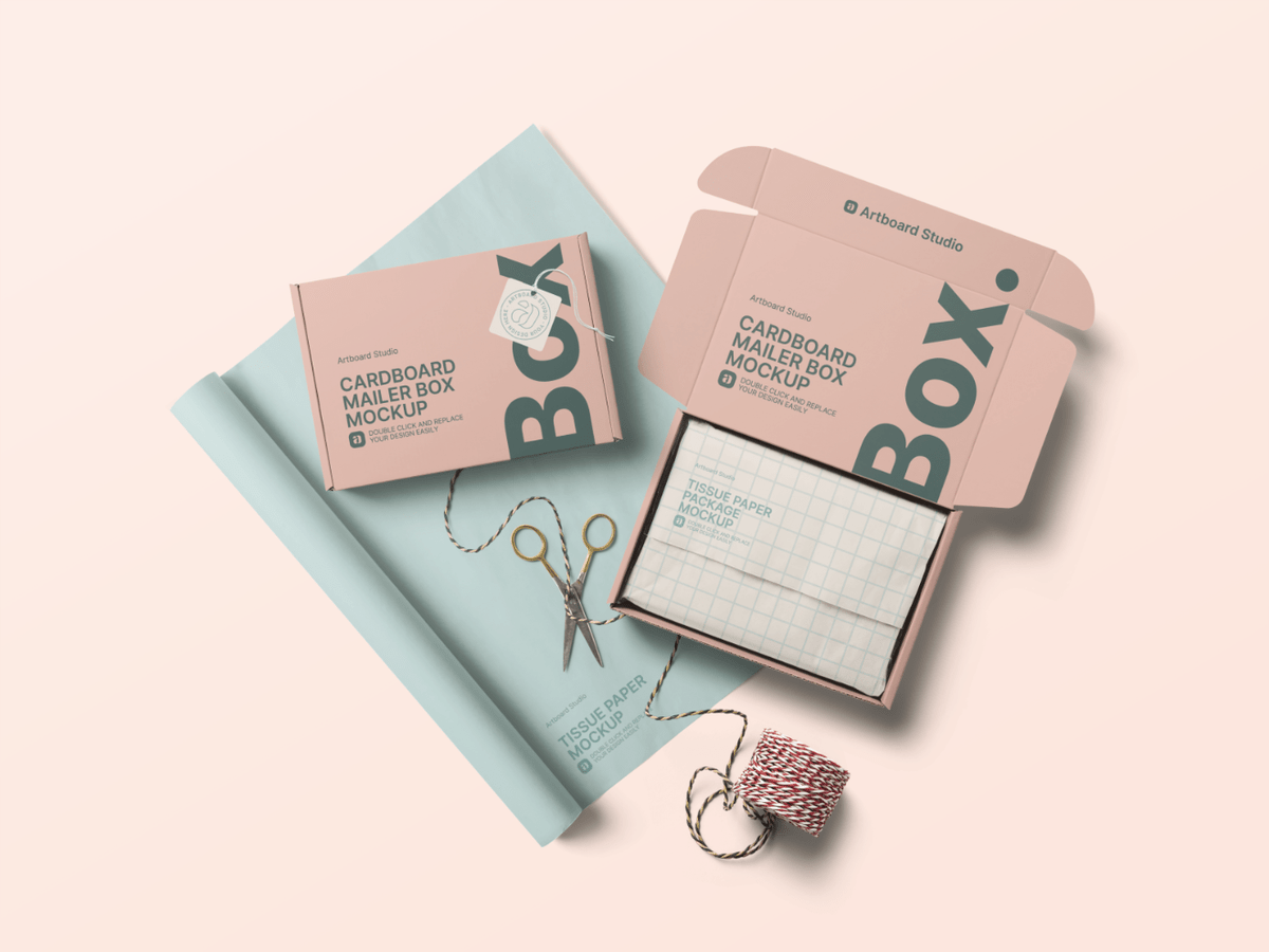 This is a free free fast food packaging mockup sample from the paper food packaging collection. Animated Pet Food Packaging Mockup Template