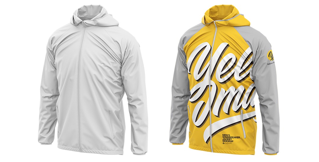 Create a custom mockup from scratch; Men S Windbreaker Jacket Mockup Tutorial By Yellow Images Yellow Images Medium