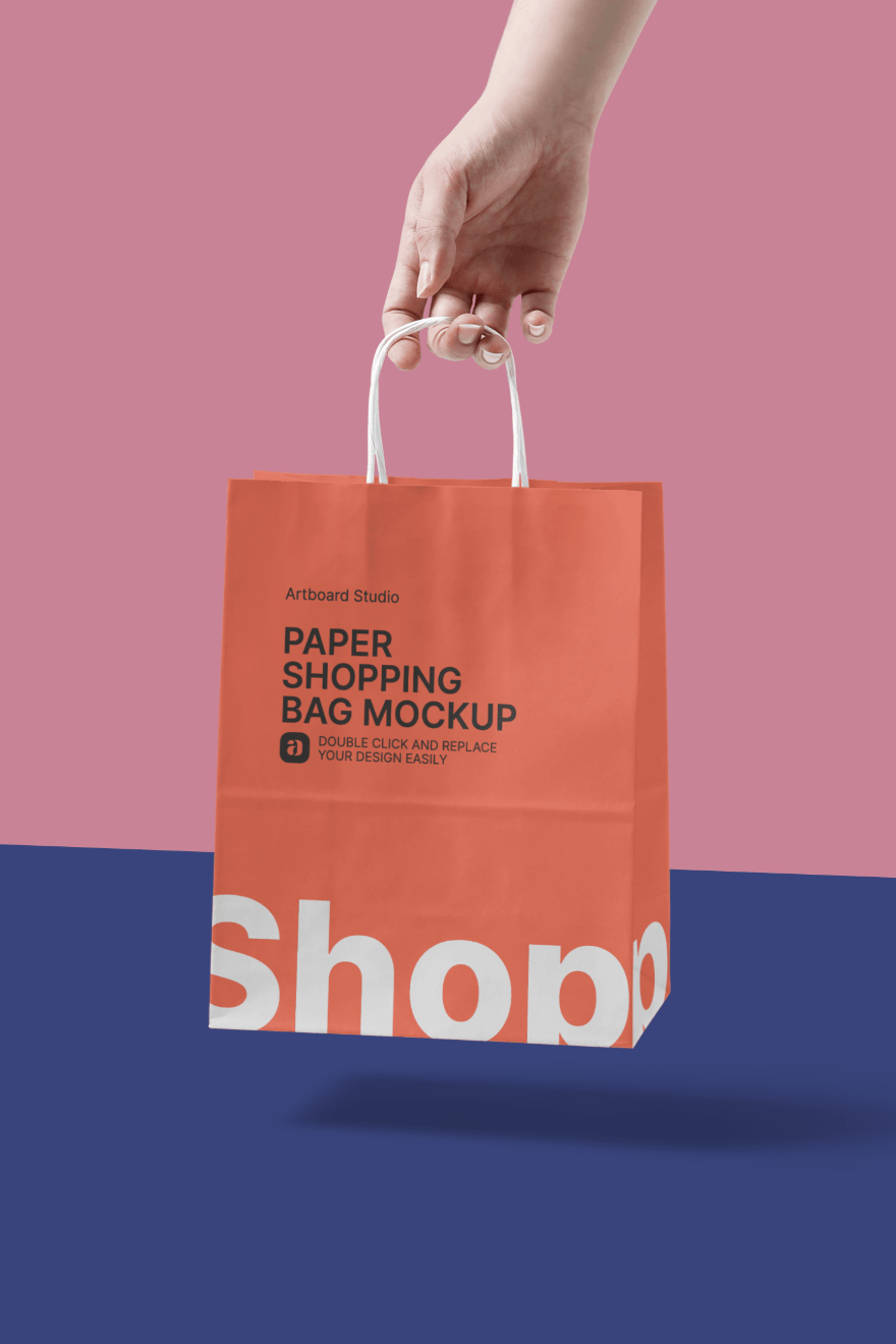 Mockup hand holding card · premium editable psd, vector & png mockups. Hand Holding Paper Shopping Bag Mockup Template