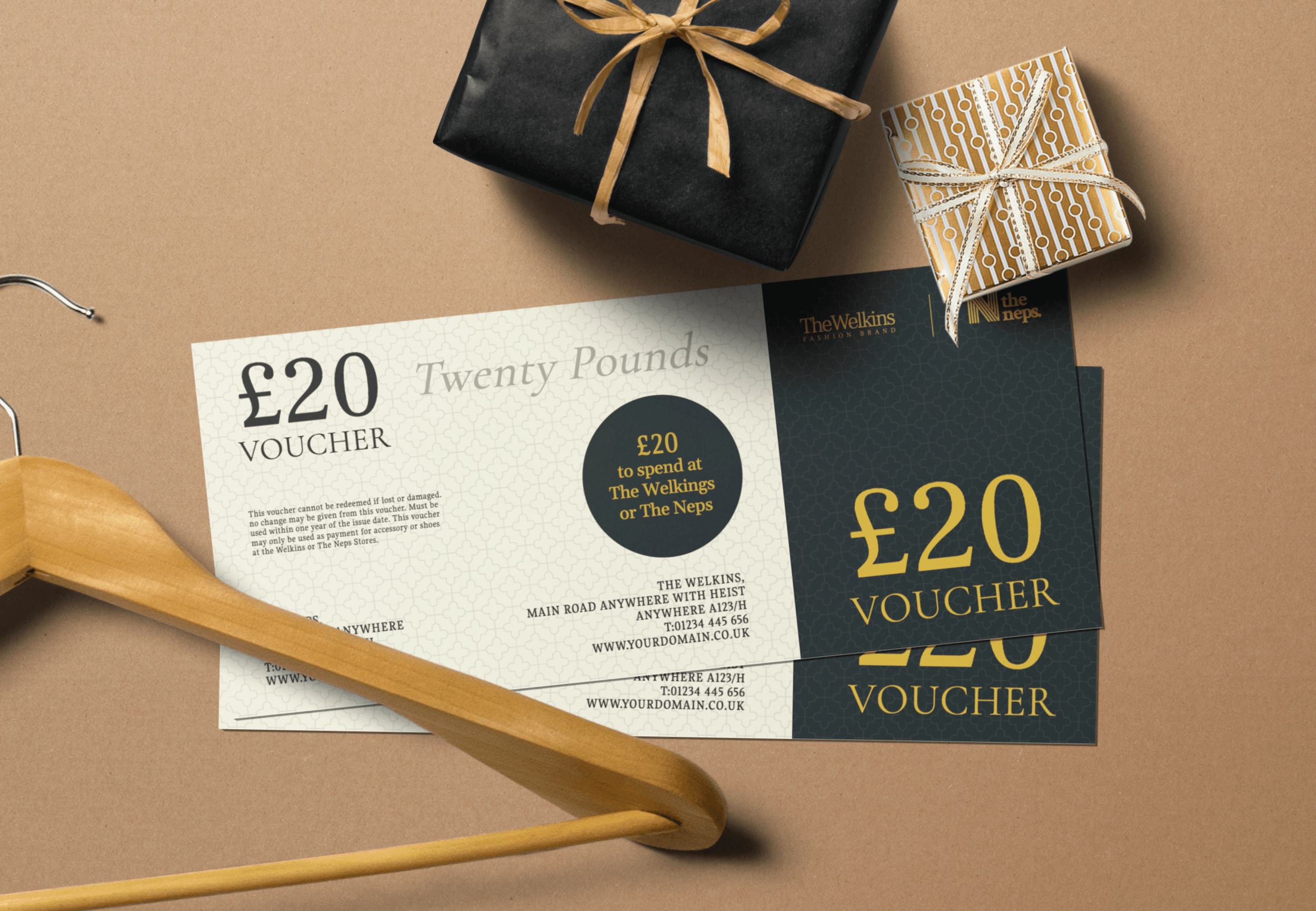 A gift voucher is a kind of document which makes you eligible to . Gift Voucher Card Mockup Scene