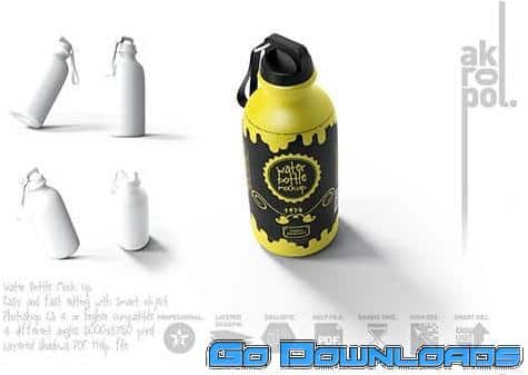 43+ Download Free Reusable Water Bottle Mockup&nbsp;PSD