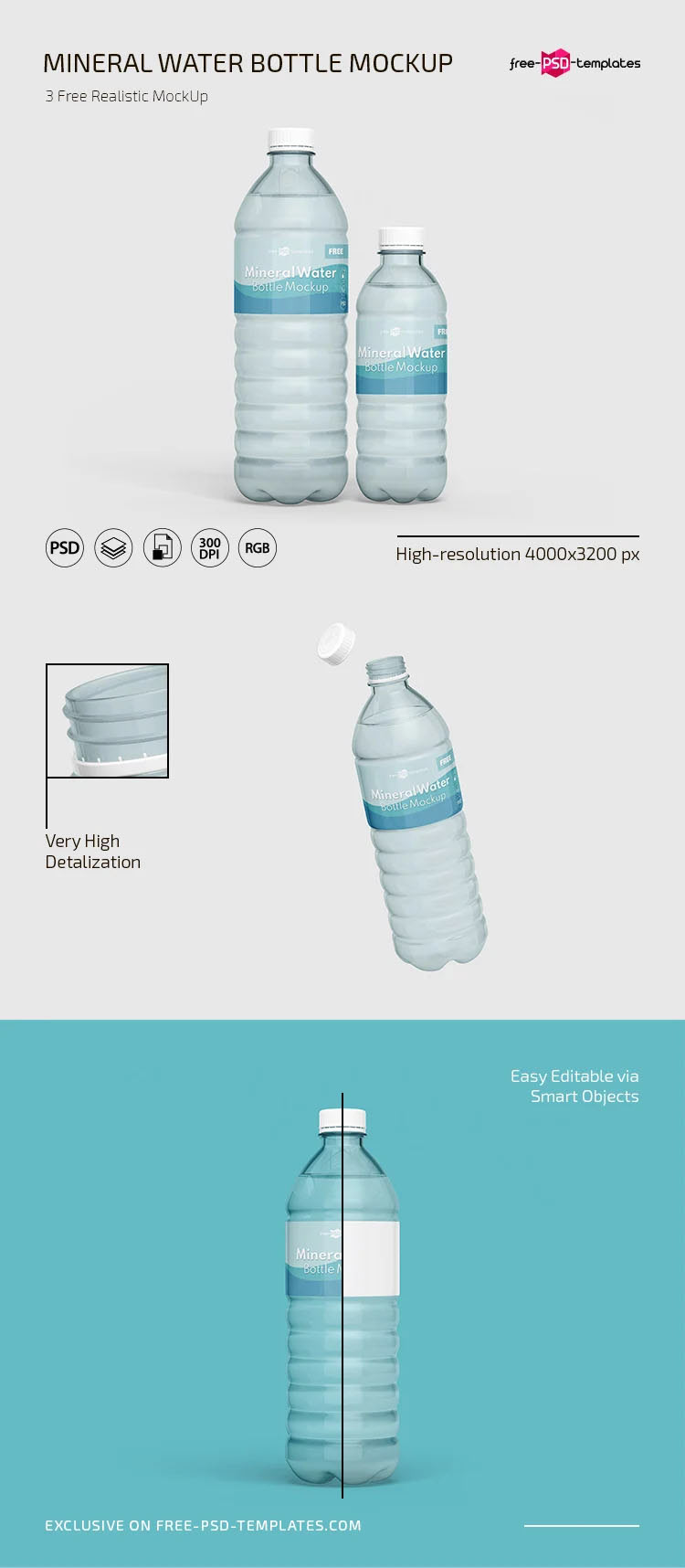 23+ Download Free Water Bottle Mockups Mockup&nbsp;PSD