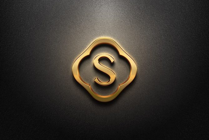 16+ Download Gold Logo Mockup Free PSD