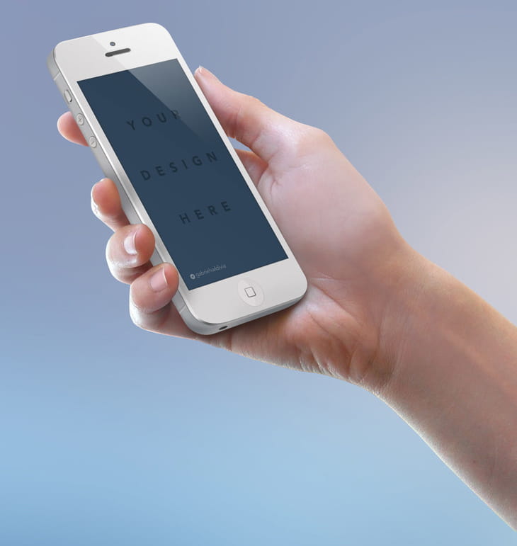 38+ Download Free Hand Holding Iphone Mockup&nbsp;PSD