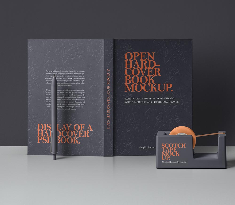 10+ Download Free Hardcover Book Mockup&nbsp;PSD